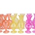 SUNNY DUTCH ORANGE MIX GLASS VASE ASS 12X12X28CM