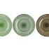 DAYAH SUMMER GREEN MIX GLASS PLATE ON FOOT 25X9CM ASS P/1 NM