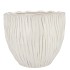 LIMA WHITE POT ROUND 19X19X16CM