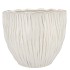 LIMA WHITE POT ROUND 22X22X19CM