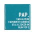 TILE PAP VAN AL MIJN BLUE 10X10X1CM NM