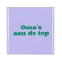 TILE OMAS AAN DE TOP PURPLE 10X10X1CM