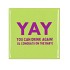 TILE YAY YOU CAN DRINK AGAIN GREEN 10X10X1CM