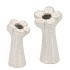 MARA WHITE VASE BLOOM 10X10X21CM