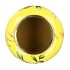 JUNE TROPICAL YELLOW VASE CILINDER IRON 33X32X40CM