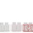POLLY RED MIX METAL RACK 2 GLASS ROUND ASS 13X7X8CM NM