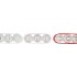 POLLY RED MIX METAL RACK 3 GLASS ROUND ASS 19X7X8CM NM
