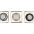 POLLY SUMMER GREY MIX METAL RACK SQUARE GLASS ASS 11X11X13CM