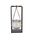 POLLY BLACK METAL RACK 1 GLASS HANGING 9X9X20CM NM