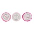 POLLY PINK MIX METAL RACK ROUND ASS 7X8CM