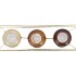 POLLY NATURAL BROWN MIX METAL RACK 3 GLASS ASS 35X11X13CM