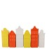 A'DAM HOUSES CANAL DUTCH ORANGE MIX VASE ASS 5X4X14CM