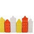 A'DAM HOUSES CANAL DUTCH ORANGE MIX VASE ASS 6X5X20CM