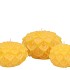 CANDLE DAHLIA YELLOW 12X8CM NM
