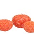 CANDLE DAHLIA ORANGE 15X10CM NM