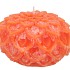 CANDLE DAHLIA ORANGE 15X10CM