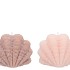 CANDLE SHELL SCALLOP IVORY/SAND 15X10CM