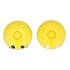 SMILEY YELLOW MIX CANDLE H ASS 7X7X6CM