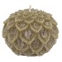 CANDLE DAHLIA OLIVE 9X7CM