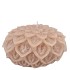 CANDLE DAHLIA SAND 9X7CM