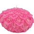 CANDLE DAHLIA FUCHSIA 12X8CM