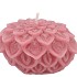 CANDLE DAHLIA OLD DARK PINK 12X8CM NM