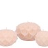 CANDLE DAHLIA IVORY 12X8CM NM