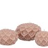 CANDLE DAHLIA SAND 12X8CM