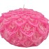 CANDLE DAHLIA FUCHSIA 15X10CM