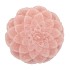CANDLE DAHLIA OLD LIGHT PINK 15X10CM NM