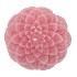 CANDLE DAHLIA OLD DARK PINK 15X10CM NM