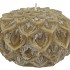 CANDLE DAHLIA OLIVE 15X10CM