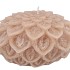 CANDLE DAHLIA SAND 15X10CM