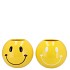 SMILEY YELLOW MIX VASE ASS 11X11X9CM