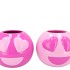 SMILEY LOVELY PINK MIX VASE ASS 21X21X18CM