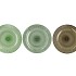 DAYAH SUMMER GREEN MIX GLASS PLATE 23X2CM ASS P/1