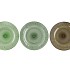 DAYAH SUMMER GREEN MIX GLASS PLATE 29X2,5CM ASS P/1
