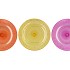 DAYAH ORANGE MIX GLASS PLATE 32,5X2,5CM ASS P/1