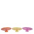 DAYAH ORANGE MIX GLASS PLATE ON FOOT 15X8CM ASS P/1 NM