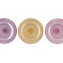 DAYAH PASTEL MIX GLASS PLATE 29X2,5CM ASS P/1