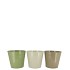 ZINC SUMMER GREEN MIX BUCKET BASIC ASS 12X10X8CM