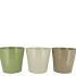 ZINC SUMMER GREEN MIX BUCKET BASIC ASS 17X16X13CM