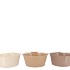 ZINC NATURAL BROWN MIX BASIC BOWL ASS 22X10X18CM