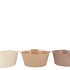 ZINC NATURAL BROWN MIX BASIC BOWL ASS 28X12X22CM