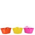 ZINC DUTCH ORANGE MIX BASIC BOWL ASS 16X8X13CM