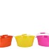 ZINC DUTCH ORANGE MIX BASIC BOWL ASS 28X12X22CM