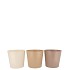 ZINC NATURAL BROWN MIX BUCKET STRIPED ASS 12X10X8CM