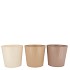 ZINC NATURAL BROWN MIX BUCKET STRIPED ASS 13X12X9CM