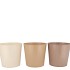 ZINC NATURAL BROWN MIX BUCKET STRIPED ASS 15X14X11CM