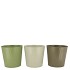 ZINC SUMMER GREEN MIX BUCKET STRIPED ASS 13X12X9CM